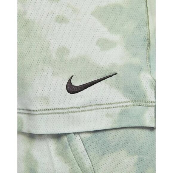 NIKE Dri-FIT Men’s All Over Print Short-Sleeve Yoga Shirt Size Medium Mica Green - Picture 3 of 7